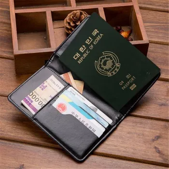 Minimalistický Cestovný Pas Držiteľ Pasu Kryt Vodotesný Mužov Držiteľa Karty Bežné Kožené Peňaženky Karty Documentpakket