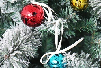 200PCS Módne zvončekom Vianočný strom dekorácie kovovým zvončekom pre domáce dopravy pre spoločnosť DHL