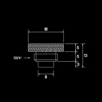 PC Vodné Chladenie Kit Systém Vodného Chladenia 10K Teplotný Senzor G1/4 Zastaviť Montáž 2-Pin Konektor Kábla