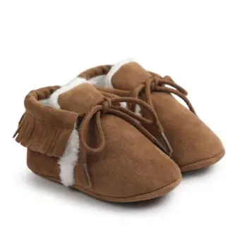0-12M Módne Zimné Dieťa Roztomilé Topánky Topánky Novorodenca Anti-slip Teplé Ponožky