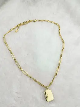 Nové Bohyne Luxusná Zlatá Farba Náhrdelník Luxe Módne Šperky Z Nerezovej Ocele Pre Ženy
