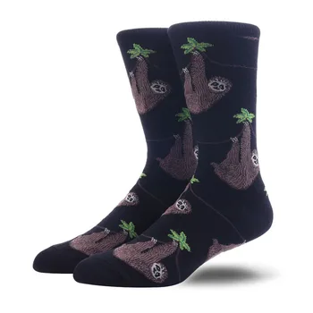 [WPLOIKJD]pánske Ponožky Česanej Bavlny Žakárové Zvieratá Sushi Zábavné Ponožky Cartoon Business Šaty Posádky Ponožky Svadobný Dar Sokken