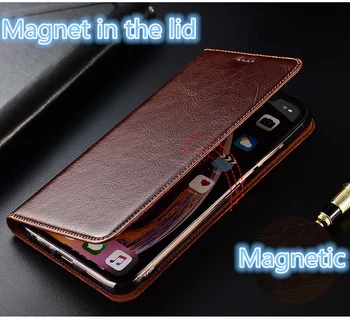 Originálne kožené magnetické flip prípade coque pre Umidigi S3 Pro telefón prípade Umidigi F1 Play/Umidigi F1 phone bag je v slote karty držiteľ