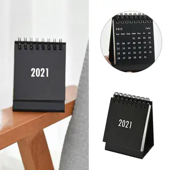 2020-2021 Stolový Kalendár Stolový Stojí Flip Mesačný Kalendár Mini Prenosné 2021 Rok Kalendár pre Organizovanie a Plánovanie