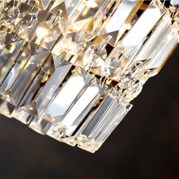 Moderný prívesok lampa jedálenský crystal prívesok svetlá pre bar Minimalistický krištáľové lampy, spálňa, nočné svetlo, krištáľové svietidlá, kuchyne