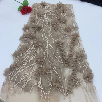 2018 novo Vysokej Kvality Afriky Tylu Čipky Textílie Veľkoobchod perly francúzskej Čistý Čipky Textílie pre Nigéria Svadobné ZLN34