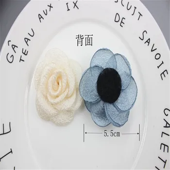 Kórejský headmade kvet 30pcs/veľa, brošňa kvet vlasy príslušenstvo DIY Kvetina Oblečenie príslušenstvo