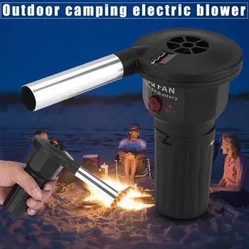 Outdoor Camping Elektrické Dúchadlo Grilovanie Riad Prenosný sušič na Vlasy Camping Piknik Nástroje BBQ R0G9