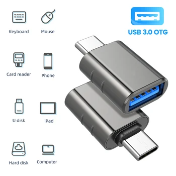 USB Typu C OTG USB 3.0 Na pripojenie USB C Muž Converter Pre Samsung S20 Xiao mi 10 USB-C Ženské Splitter smartphone Konektor