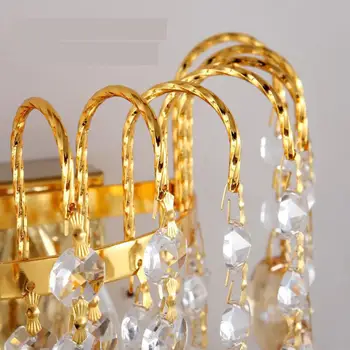 Nový Luxusný Crystal Led Nástenné Svietidlo Spálňa Posteli Kúpeľňa Zrkadlo Svetlo Moderný Jednoduchý Chodby, Tv Joj Nástenné Svietidlo