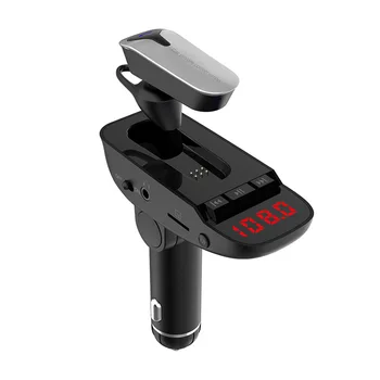 ER9 Bluetooth Bezdrôtové Slúchadlá Hands Free MP3 Adaptér auto FM Slúchadlá In-ear Cigaretový Zapaľovač Plug Kit USB Nabíjanie