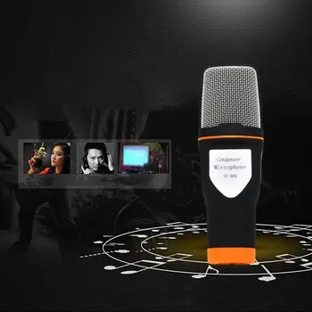 Karaoke mikrofón počítača mikrofón karaoke mikrofón kondenzátorových mikrofónov s Statív Stojan pre PC, Notebook, Telefón