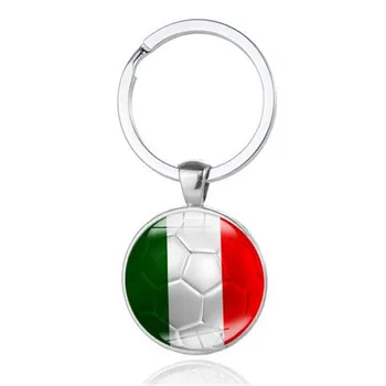 100ks Nové 2018 Futbal Auto Keychain Keyring Pre Španielsko Taliansko Japonsko Brazília Austrália Kamerun Chorvátsko Uruguaj Vlajky