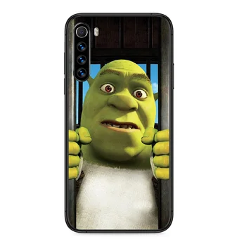 Zelená Shrek Telefón puzdro Pre Xiao Redmi Poznámka 4A 4X 5 6 6A 7 7A 8 8A 4 5 5A 8T Plus Pro black prime trend funda luxusné coque 3D