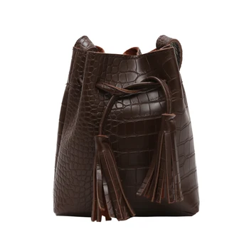 Nové kabelky Ženy krokodíla vzor Messenger Bag Taška cez Rameno Módne Malé Námestie, Tašky elegantné jednoduché retro strapec vedro vrece