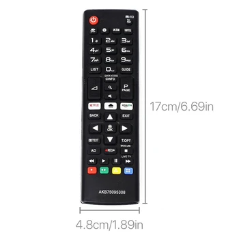 AKB75095308 Smart TV Diaľkové Ovládanie angličtiny Náhradná pre LG HD Smart TV Nové
