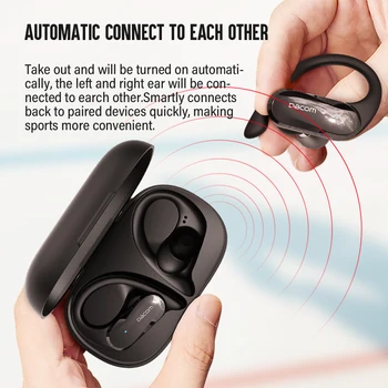 Potlačenie šumu Slúchadlá s Ucho TWS Bezdrôtové Bluetooth Slúchadlá IPX5 Nepremokavé Športové Basy s Nabíjanie Box 3D Stereo