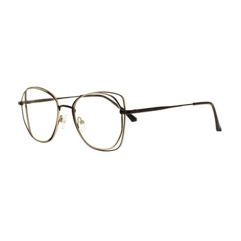 Pôvodné dodávať vysoko kvalitné kovové pripravený zásob módne optické rámy krátkozrakosť okuliare