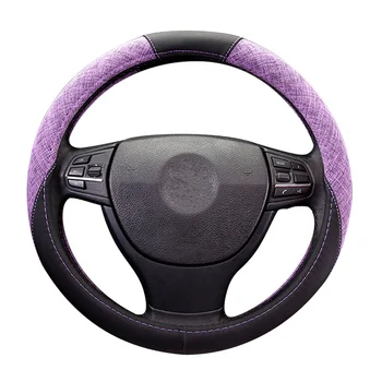 Nové Plastický volant, kryt Interiérové doplnky Umelé kožený volant nastaviť volante Vozidla tvar Krytu
