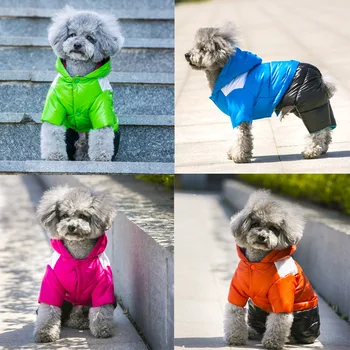 2020 Zimné Psa Oblečenie Pre Malé Psy Pribrala Teplá Nadol Bundy Nepremokavé Tkaniny Tkaniny Psa Kabát Pre Chihuahua Kombinézach