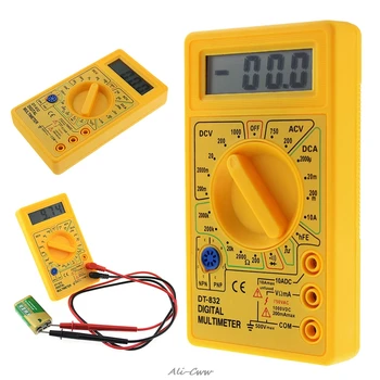Profesionálne DT832 Digitálny Multimeter LCD DC AC Voltmeter Ammeter Ohm Tester