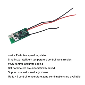 12 PWM 4-Wire Teplota Rýchlosť Radiča za PC Ventilátor Počítača znížiť Hluk Ventilátora