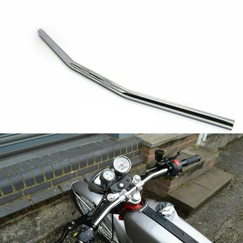7/8 cm Riadidlá Motocykla 22 mm Chrome Presuňte Priamo Bar Cafe Racer pre Honda, Kawasaki Yamaha Suzuki Chopper Bobber