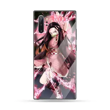 Kimetsu Č Yaiba Démon Vrah Anime Telefón Prípade Tvrdeného skla Pre Samsung S6 S7 okraji S8 S9 S10 e plus note8 9 10 pro