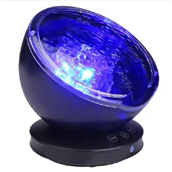 Nočné Osvetlenie Oceánu Vlny Projektor LED Lampa Prehrávač Hudby Náladu Lampa USB Hviezdna Projekcia Strana Dekor Dary