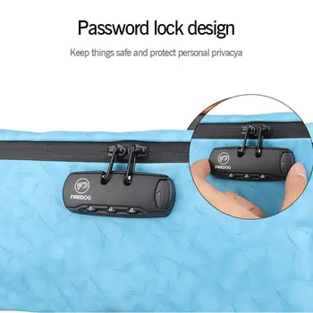 Úložný Vak uhlím Podšívka Prenosné Puzdro Password Lock PU Koža 9.45*6.69 2-priestor Pre kancelárske potreby