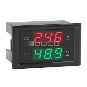 Digitálny Merač AC 80 ~minimálne napätie 150 Voltmeter DC 0~99.9 V Napätie Meter AC/DC Napätia Tester 2v1 Duálne Zobrazovanie Digitálny Panel Meter/Monitor
