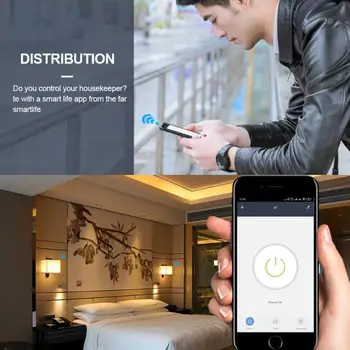 Európsky Smart Zásuvky Wifi Phone Prepínač Načasovanie Funkcia Hlasové Ovládanie Zásuvky Smart Home Zásuvky Podporu Alexa/Domovská stránka Google