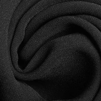 PUNK RAVE Nové dámske Black Lotus Prehrabať Rukáv Okolo Výstrihu A-line Obväz Šaty Módneho tvaru Hrany Mini Šifón Šaty