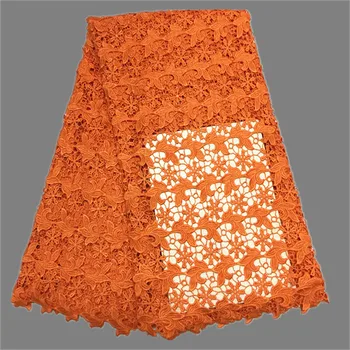 Hot predaj chemických čipky Afriky vo vode rozpustné čipky textílie pekné guipure materiál pre lady šaty EWP41(5yards/lot)