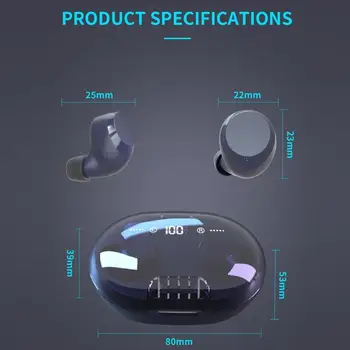 C8J TWS Bezdrôtová 3D Stereo Hudobné Slúchadlá Mini Dotykový Ovládací Mikrotelefón pre Smartphone Nepremokavé Športové Slúchadlá pre Apple