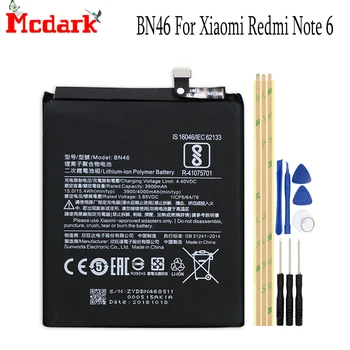 BN46 Pre Xiao Redmi Poznámka 6 Výmena Batérie veľkou Kapacitou 3900/4000mAh zálohovať Bateria Pre Xiao Redmi Poznámka 6 Telefón+Nástroje