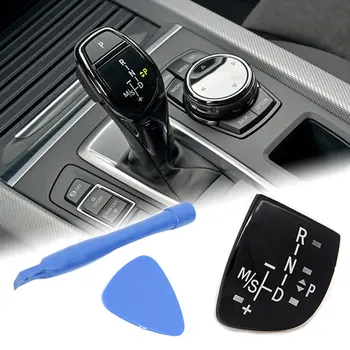 Auto Shift Gombík Panel Výstroj Tlačidlo Krytu Znak M Výkon Nálepka Pre BMW X1 X3 X5 X6 M3 M5 F01 F10 F30 F35 F15 F16 F18
