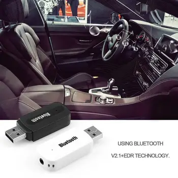 Bezdrôtové Auto USB Adaptér 3,5 mm Jack AUX Hudbu Stereo Prijímač Bluetooth Vysielač Pre Mobilný Telefón, Auto Reproduktor