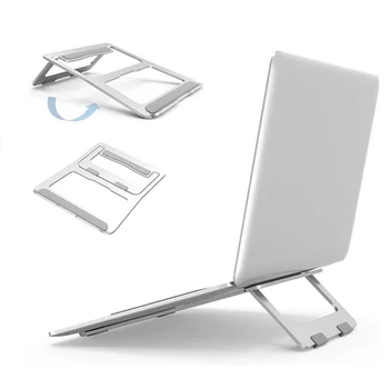 Kovový Prenosný Stojan pre Notebook Stojan Tabletu Chladiaca Podložka Nastaviteľná Výška PC Počítač pre Macbook Pro Air iPad Huawei 7 až 15.6 palcov