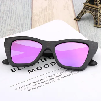 2020 slnečné Okuliare Ženy Polarizované UV400 Mačacie Oko pre Ženy Módne slnečné Okuliare, Luxusné Značky Dizajnér Ručné Bambusu Okuliare