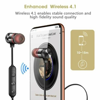 Najnovšie Bezdrôtové Bluetooth Šport Telocvični Slúchadlá Slúchadlá Slúchadlá Headset Stereo Bass Pre IPhone, Samsung SmartPhone Xiao