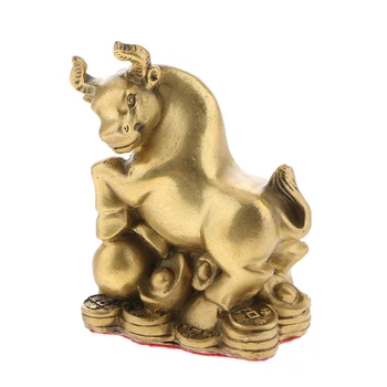 Orientálna Čínske Feng Shui Dekorácia, Ozdoba Peniaze, Šťastie, Mince Zverokruhu Zvieracie Figúrky Mosadz
