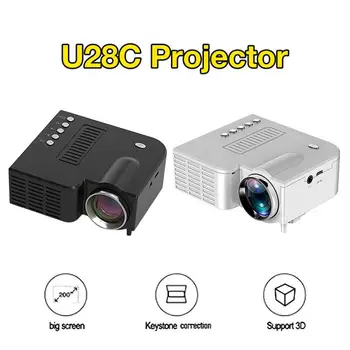 UC28C Prenosný Projektor Káblové Rovnakej Obrazovke 1080P Full HD Multimediálny Prehrávač LCD Projektor domáceho Kina s Digitálnym Projektorom