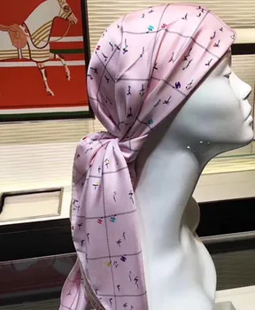 2020 nový príchod módnej značky klasické elegantné hodváb šatku 90*90 cm štvorcový šál keper zábal pre ženy lady doprava zadarmo