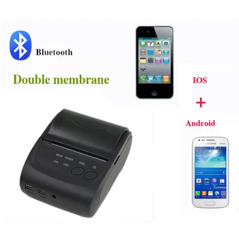 58mm Mini Bezdrôtové Bluetooth Android Prenosné Mobilné Tepelnej Doručenia Tlačiareň USB+sériový port Pre Windows Android