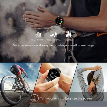 LIGE Smart Hodinky Mužov Nepremokavé Fitness Tracker 9.0 mm ultra-tenké telo Srdcovej frekvencie, Krvného Tlaku SmartWatch Mužov Pre IOS a Android