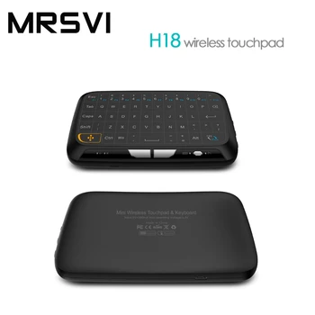 MRSVI Hot Predaj H18 Bezdrôtová Klávesnica Full screen dotknite sa položky s Touchpadom pre Google Android Smart TV BOX IPTV HTPC systému Windows 2000