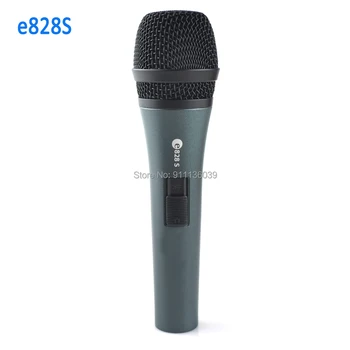 Doprava zadarmo, 5 ks predaj ,e828S káblové dynamické cardioid profesionálne vokálny mikrofón, e800 karaoke káblový mikrofón