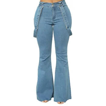 Vysoká Kvalita Chudá Núdzi Ženy, Vintage High Pás čistý Jeans Denim Nohavice Bell-Dna Jean ženy Nohavice 7.13 0.2