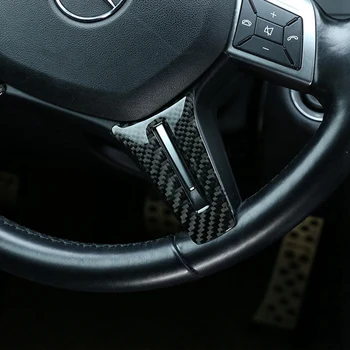 Pre Mercedes-Benz, C-Trieda W204 Uhlíkových Vlákien Interiér Volant Dekoratívne Sequin Volantu, Samolepky